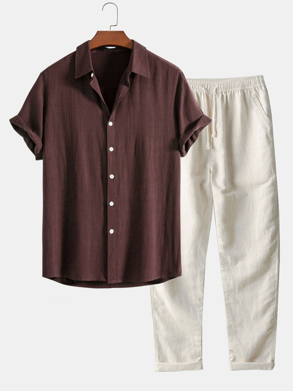 Men's Short Sleeve Shirt and Pants | Summer Set