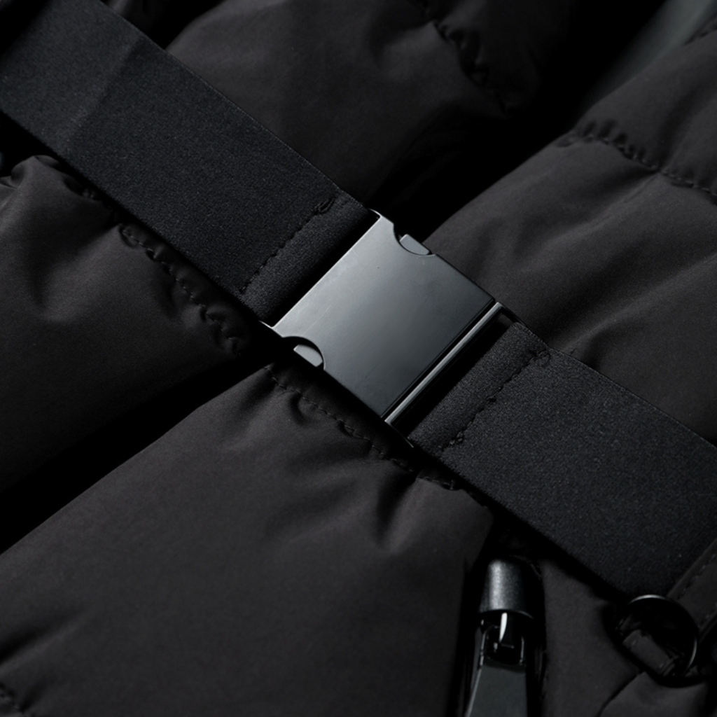 Women's Plaid Puffer Jacket | Waist