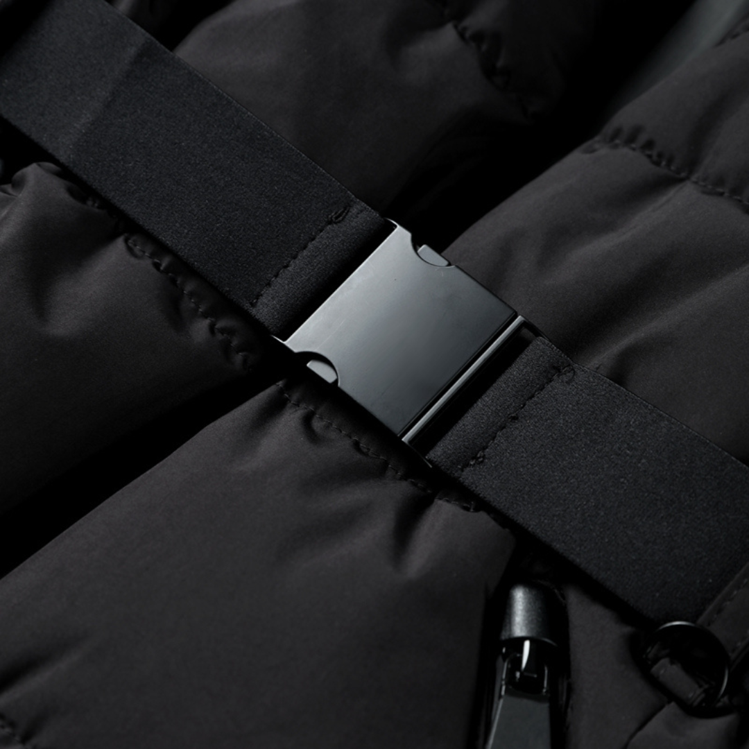 Women's Plaid Puffer Jacket | Waist