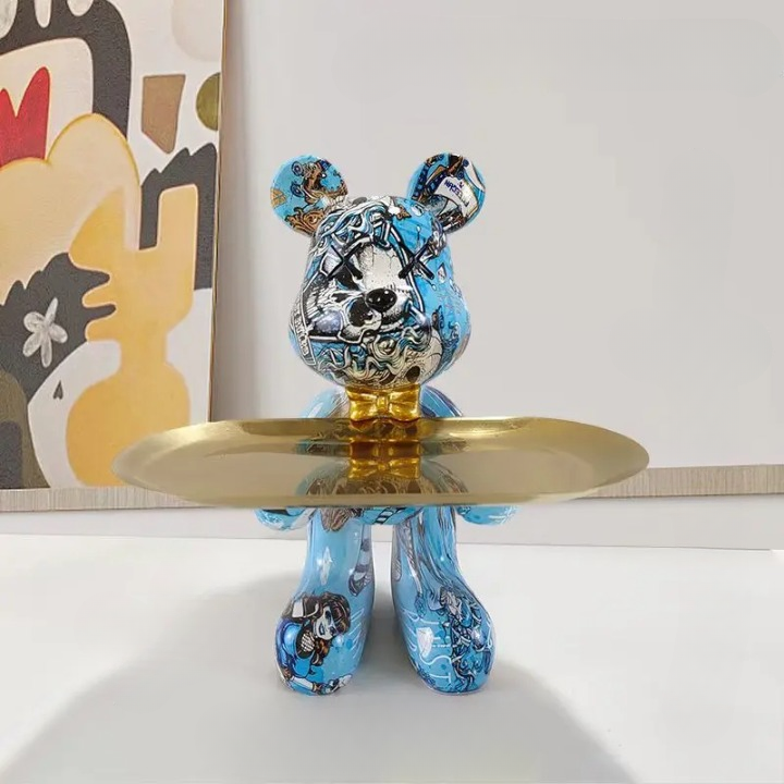 Bear-Shaped Figurine with Hidden Drawer – Charming Storage for Keys and Small Items