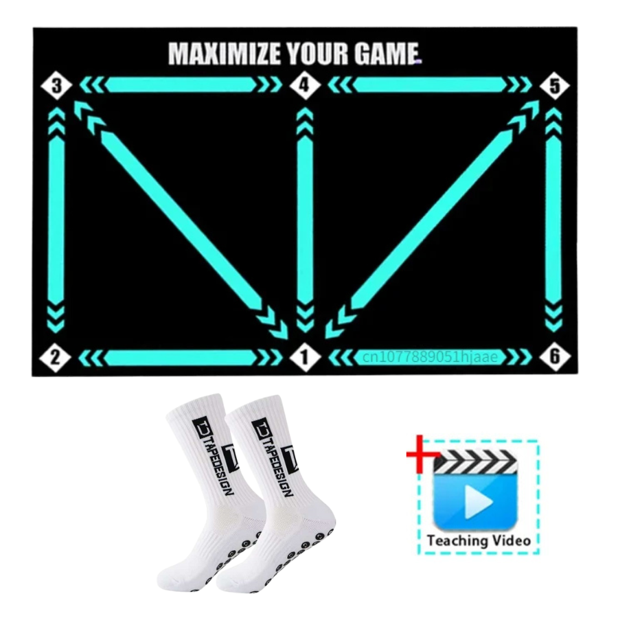 Professional Football Training Mat and Video Coaching Program