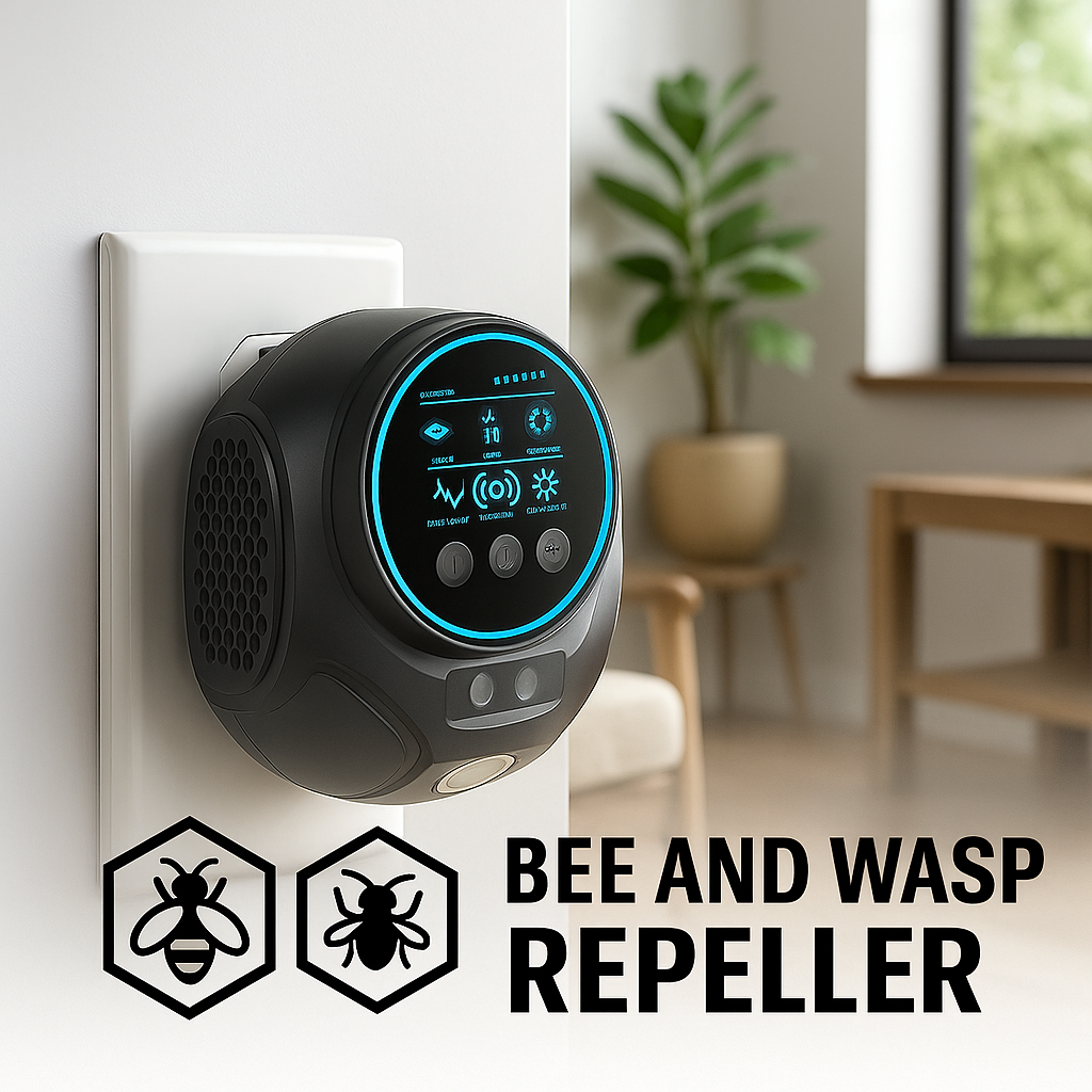 Ultrasonic Bee and Wasp Repellent for 360-Degree Coverage