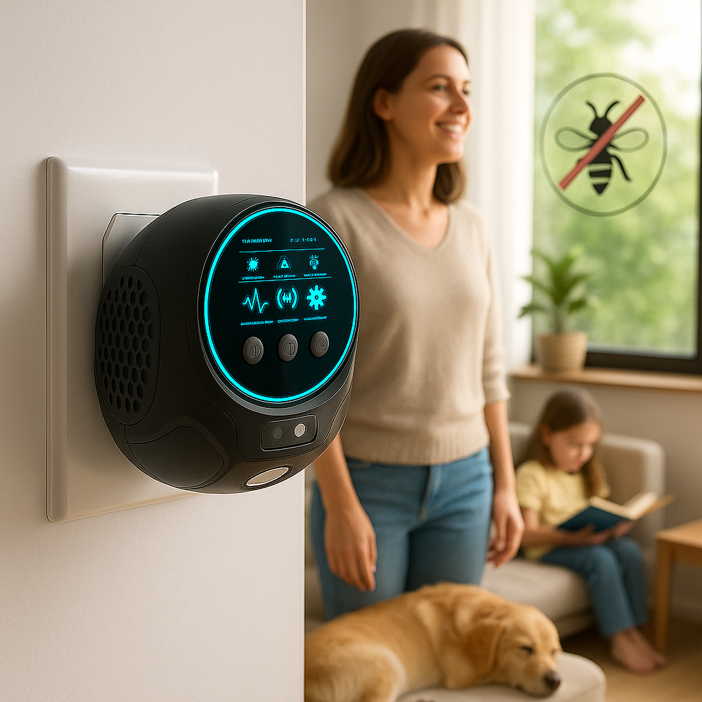 Ultrasonic Bee and Wasp Repellent for 360-Degree Coverage