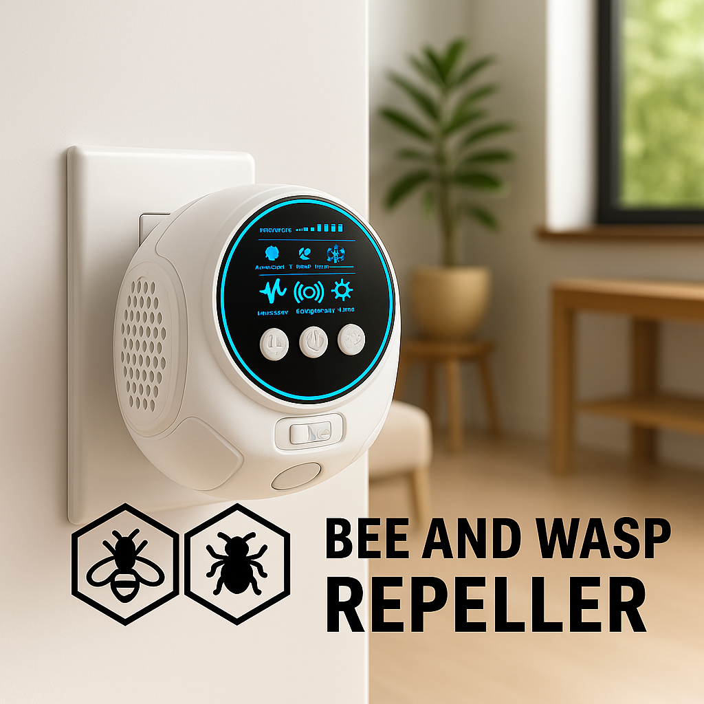 Ultrasonic Bee and Wasp Repellent for 360-Degree Coverage