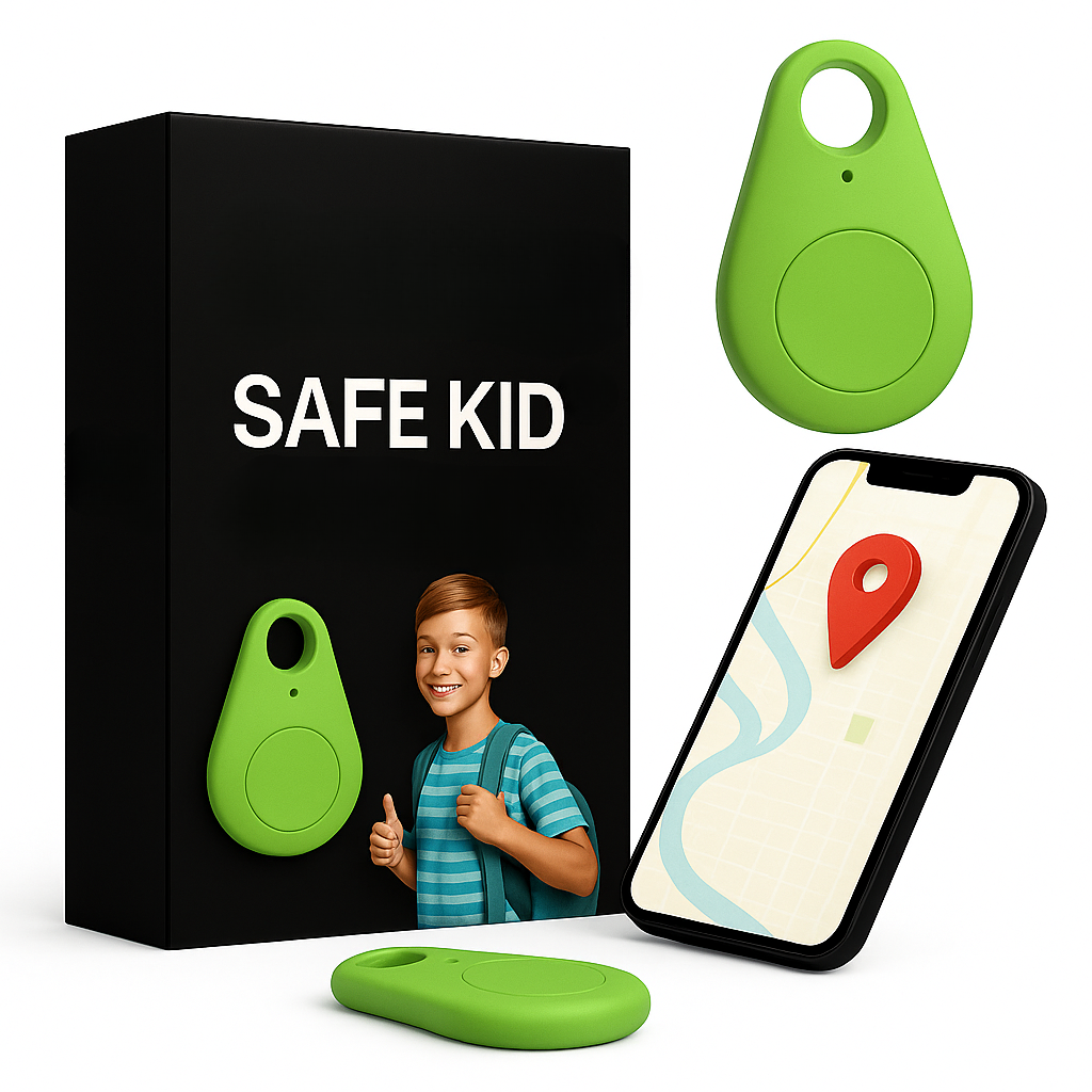 Waterproof Child GPS Tracker with Live Location & SOS Feature