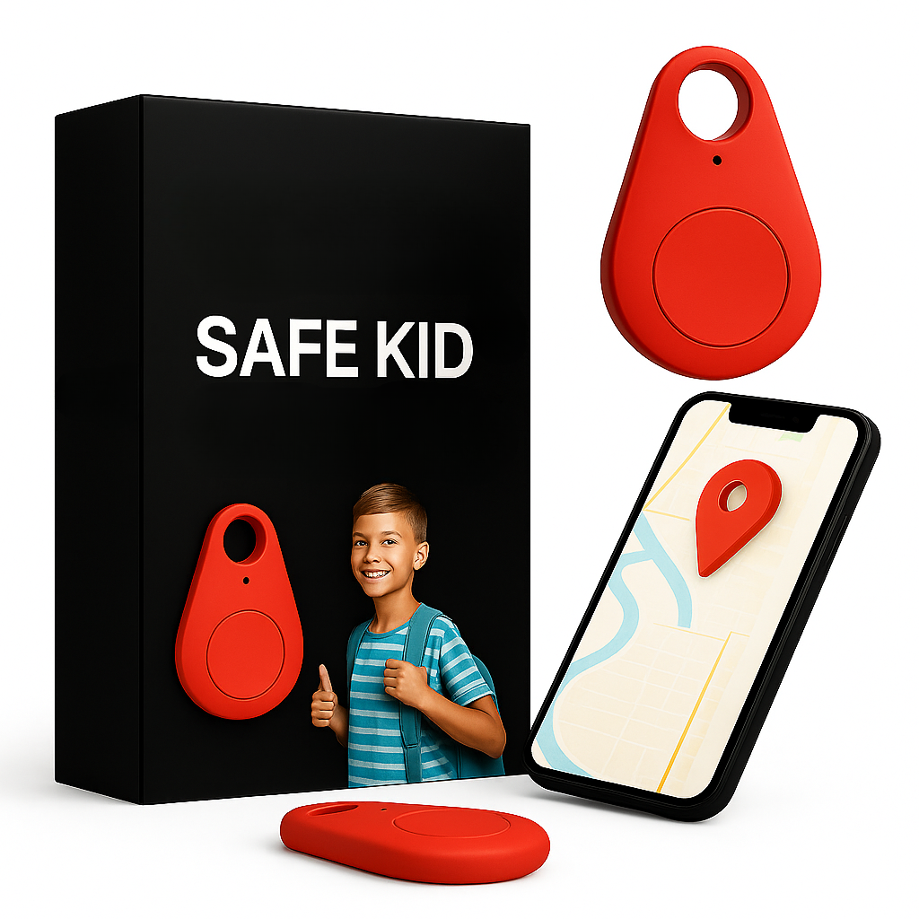 Waterproof Child GPS Tracker with Live Location & SOS Features