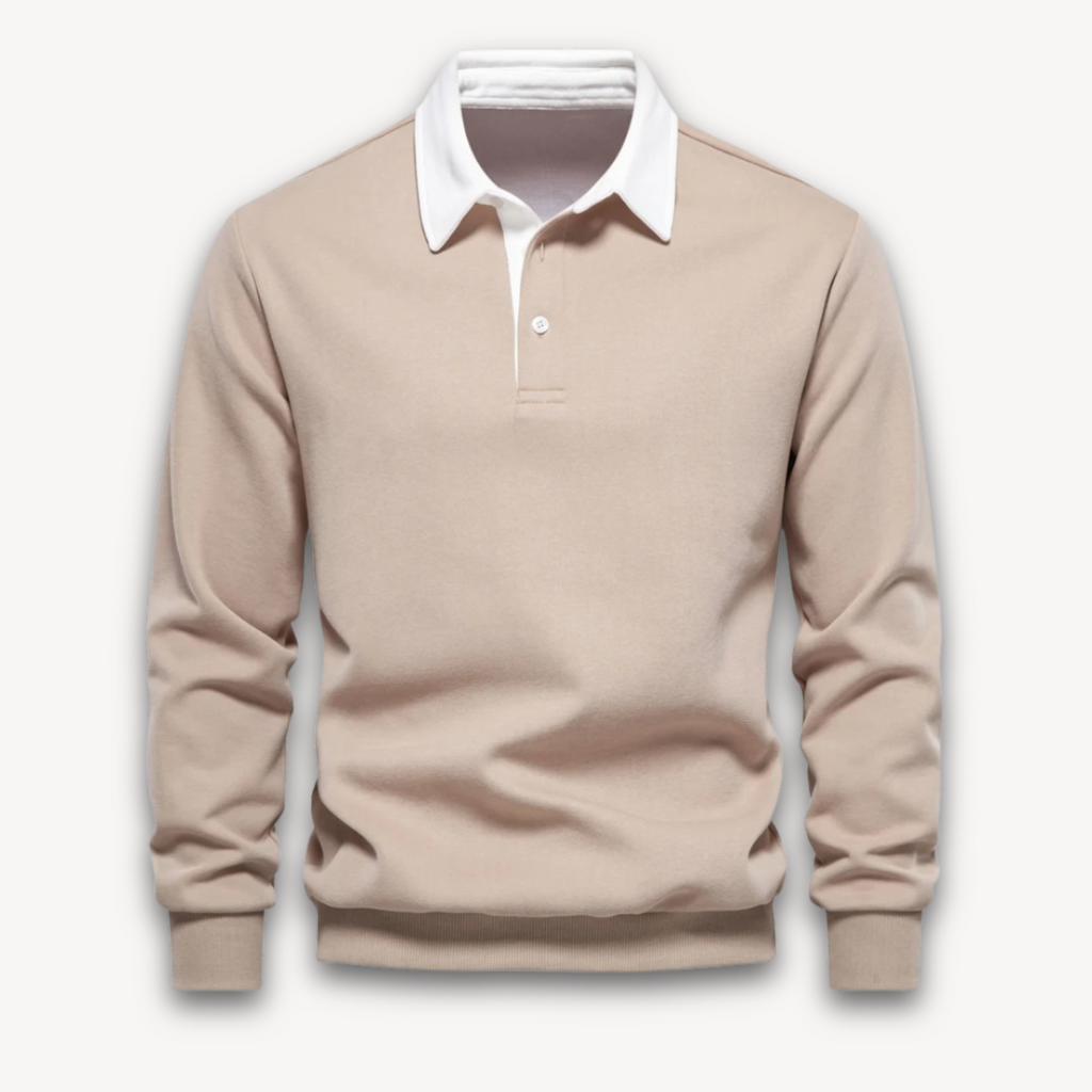 Men's Polo Sweater | Long-Sleeve