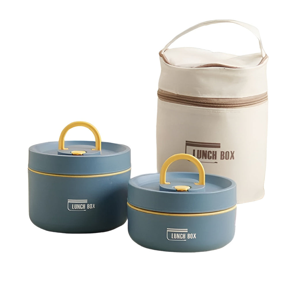 Insulated Lunch Box with Multi-Layer Compartments & Leak-Proof Design | Comes with Carry Bag