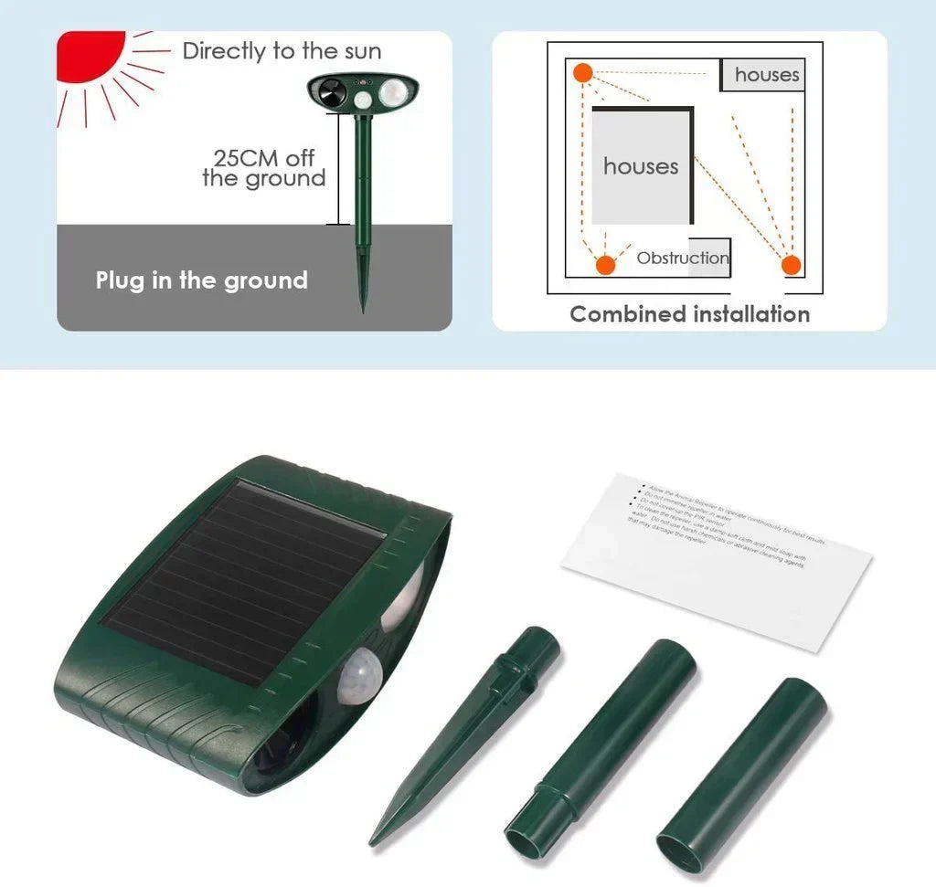 Ultrasonic Deer Deterrent - Eliminate Deer in 48 Hours