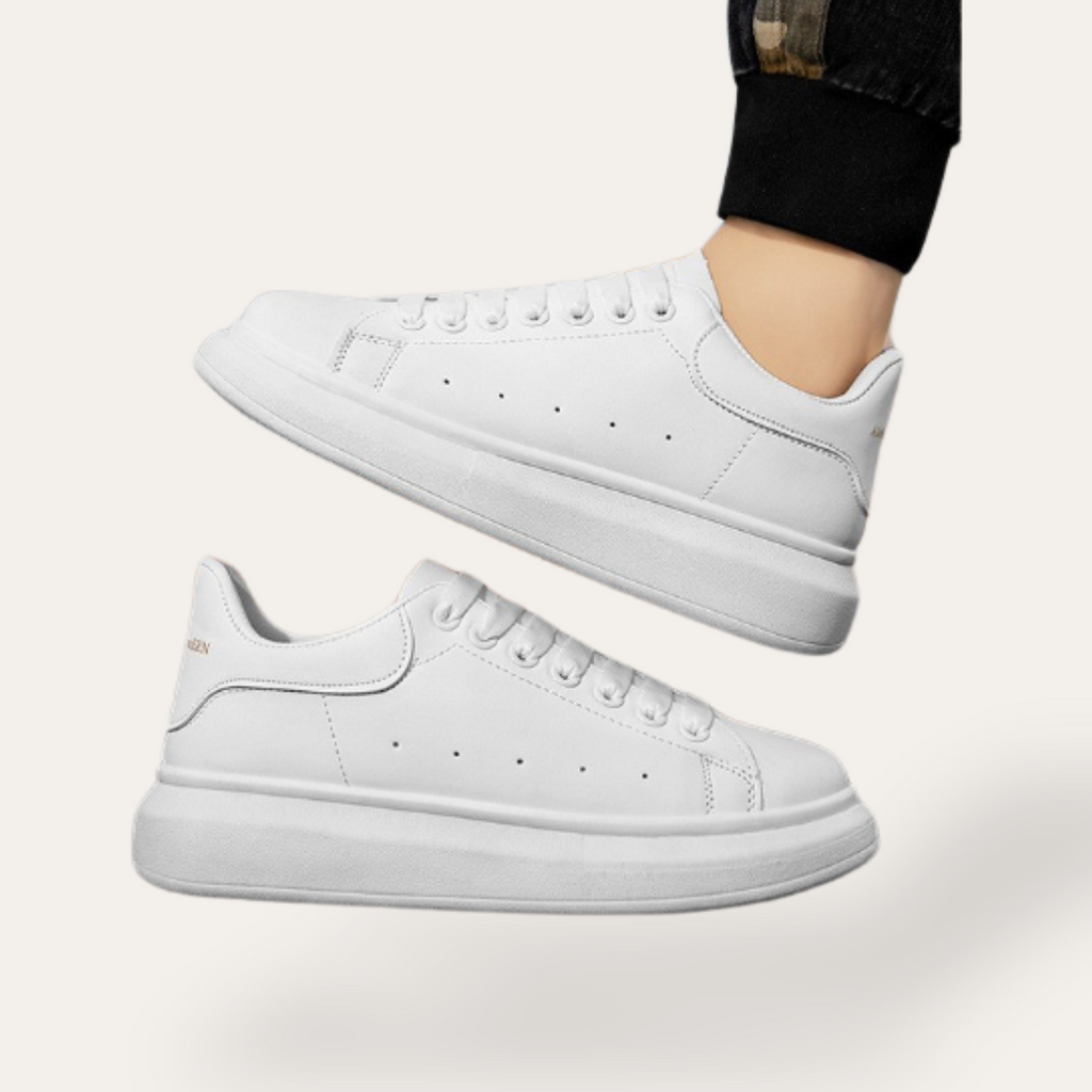 Men's Thick Sole Trainers | White