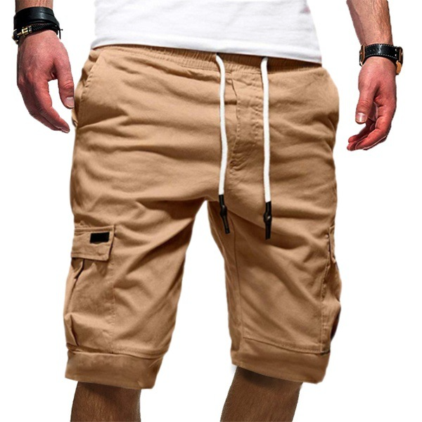 Men's Casual Cargo Shorts with Drawstring | Multiple Pockets