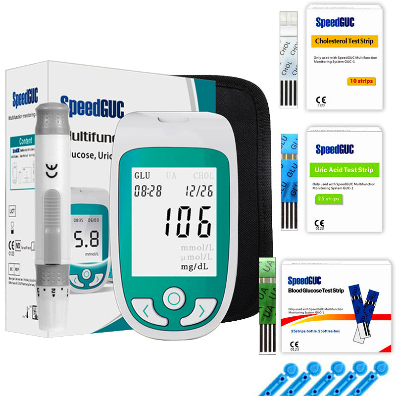 Health Monitor: Cholesterol, Glucose & Uric Acid Levels