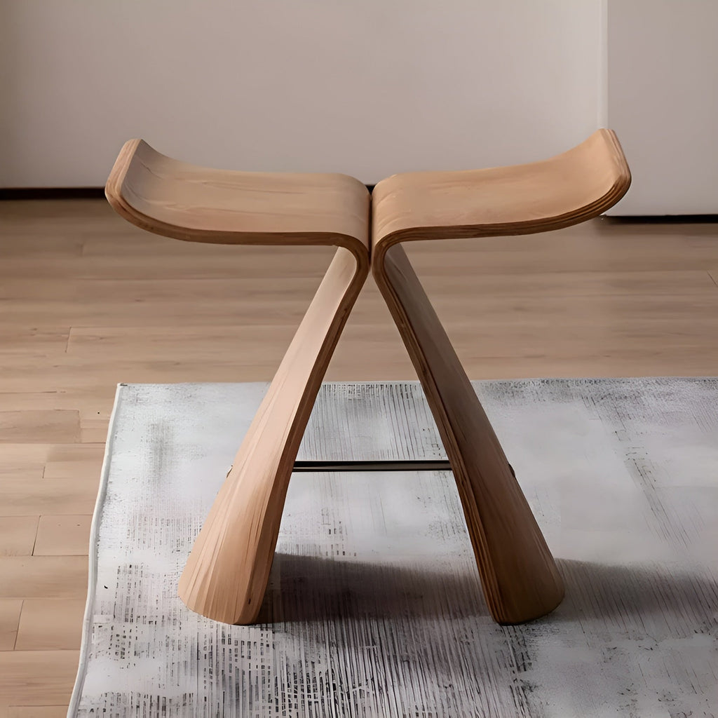 Rustic Solid Wood Handcrafted Bench – Unique Wooden Seating