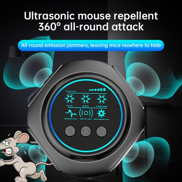 Silent Ultrasonic Rat Repeller for Indoor and Outdoor Use - Covers 3200 Sq Ft