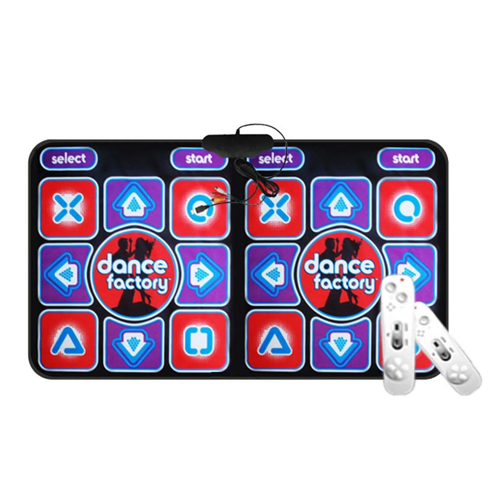 Dual Dance Mat with Remote Control - Non-Slip Music Game Mat for Family Use, Compatible with PC and TV