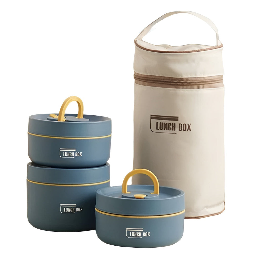 Insulated Lunch Box with Multi-Layer Compartments & Leak-Proof Design | Comes with Carry Bag