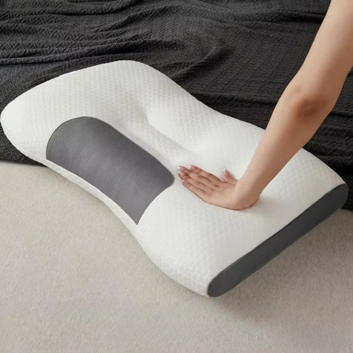 Ergonomic Contour Orthopedic Neck Pillow | Memory Foam | Breathable Design