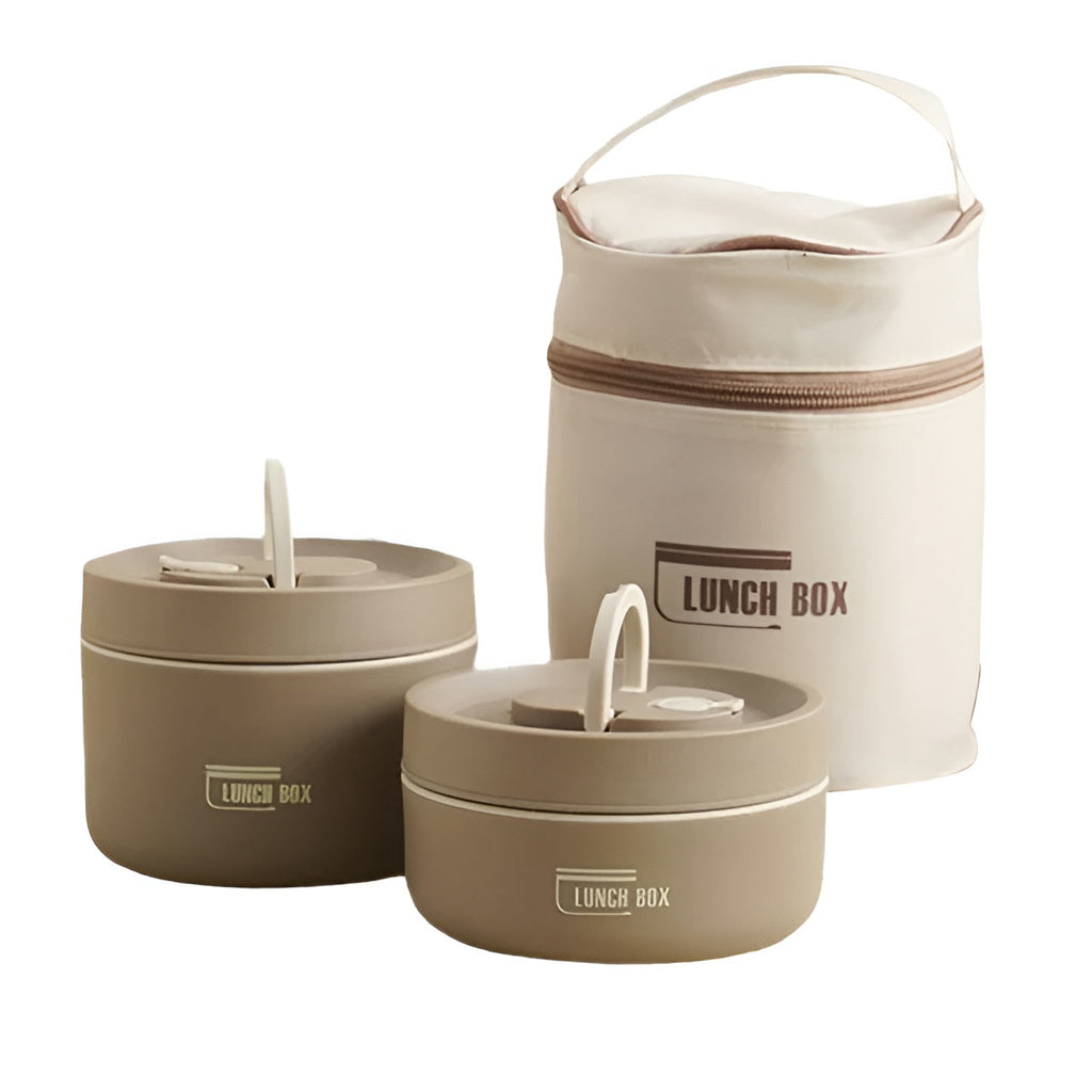 Insulated Lunch Box with Multi-Layer Compartments & Leak-Proof Design | Comes with Carry Bag