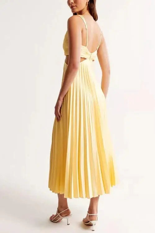 Women's Pleated Wedding Guest Dress | Midi