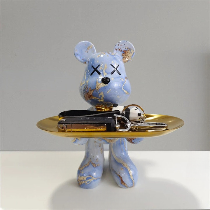 Bear-Shaped Figurine with Hidden Drawer – Charming Storage for Keys and Small Items