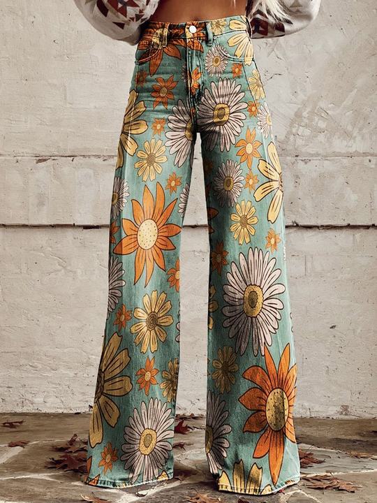 Women's Casual High Waist Baggy Jeans | Wide Leg
