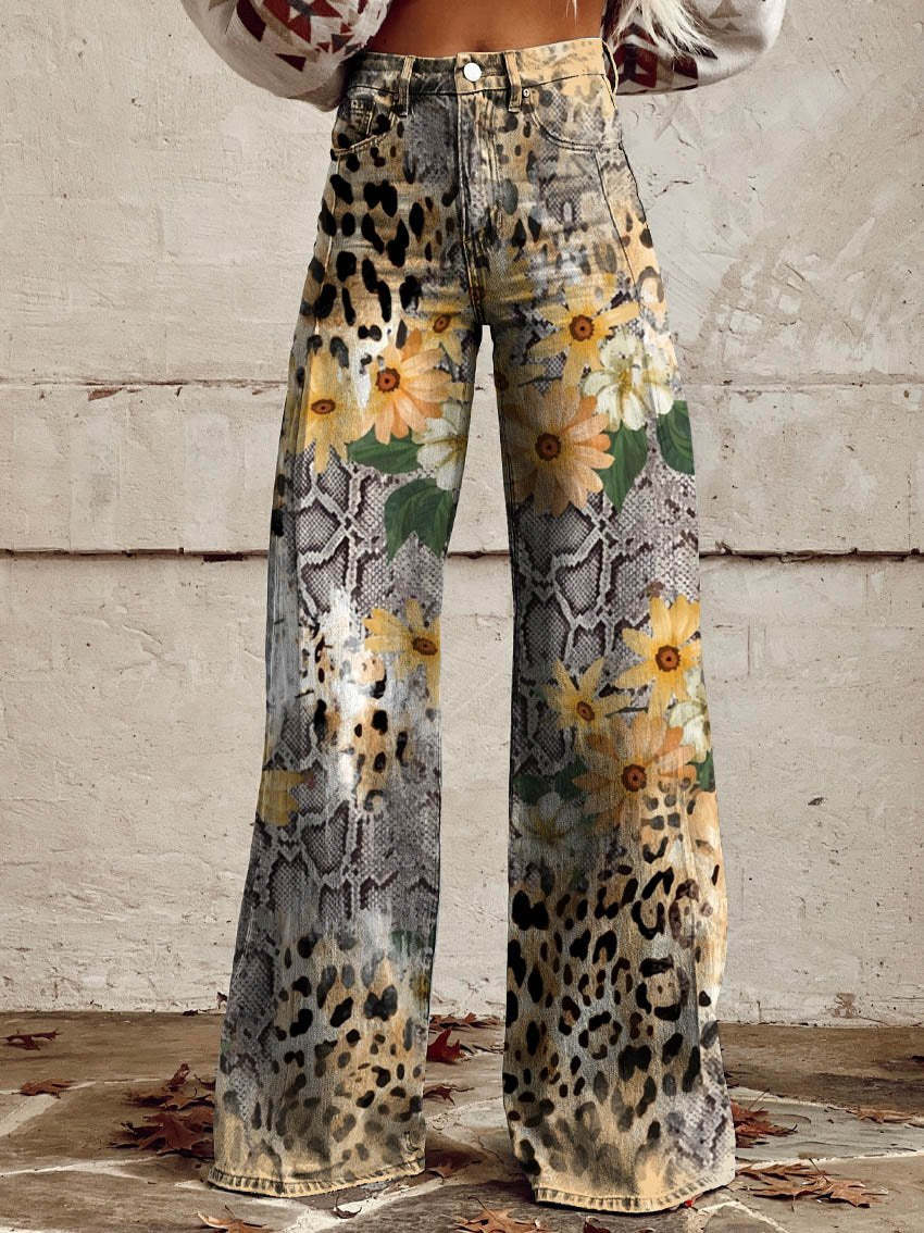 Women's Casual High Waist Baggy Jeans | Wide Leg