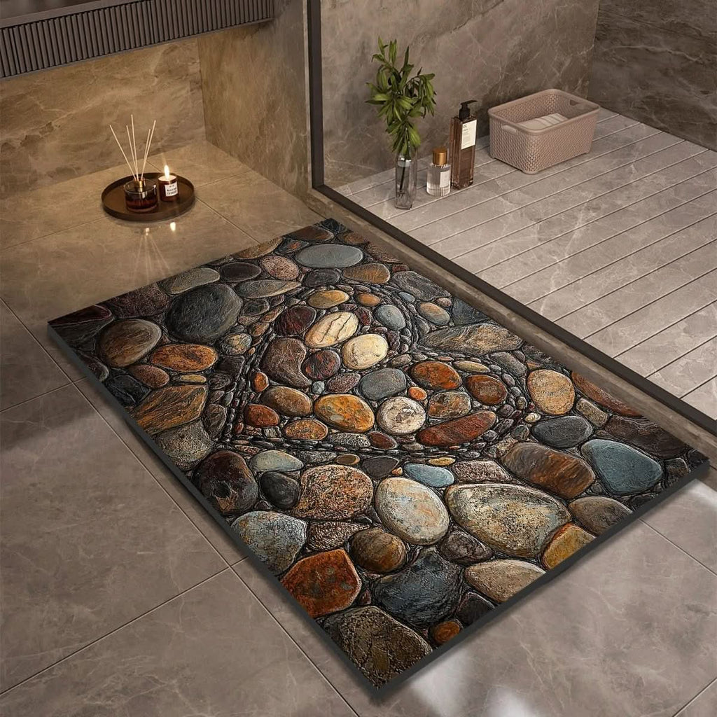 Diatomaceous Earth Bath Mat for Safety and Comfort