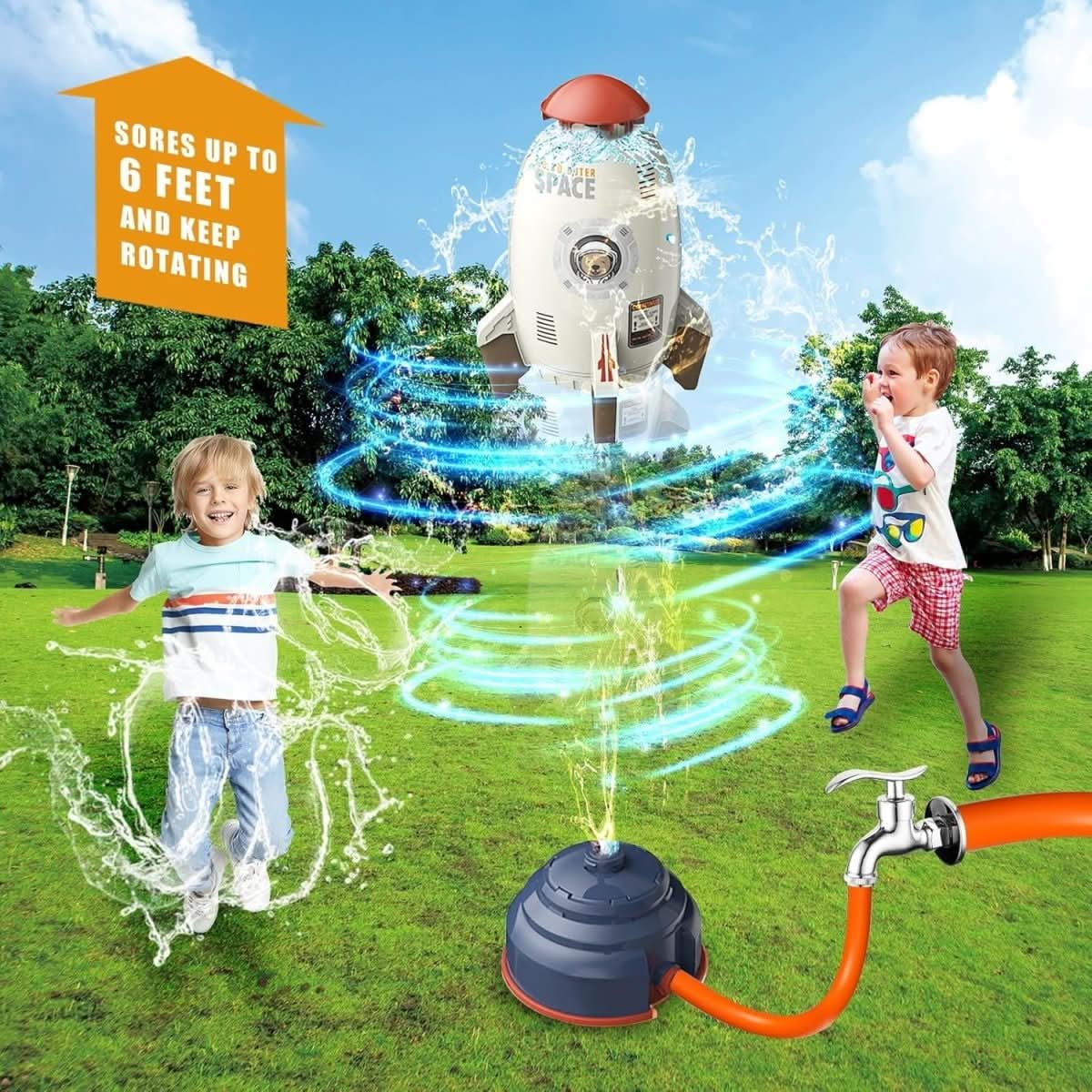 Rotating Water Toy for Endless Summer Garden Fun