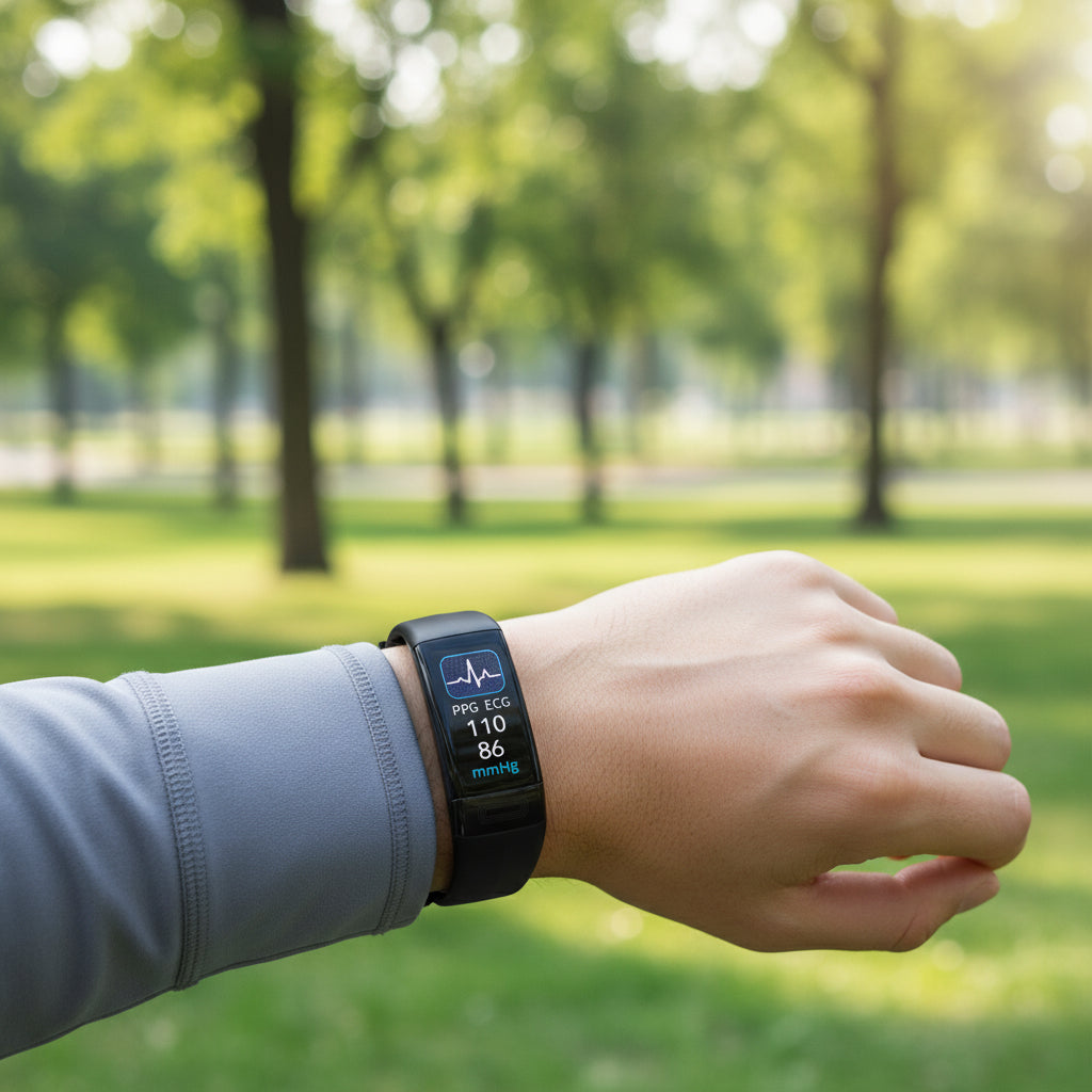 Smart Armband with Blood Pressure Measurement, EKG, and Heart Rate Monitor