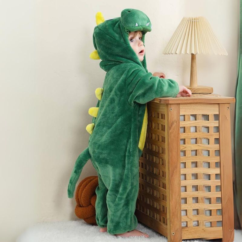 Animal Baby Overall – Fluffy Comfort with Zipper Access
