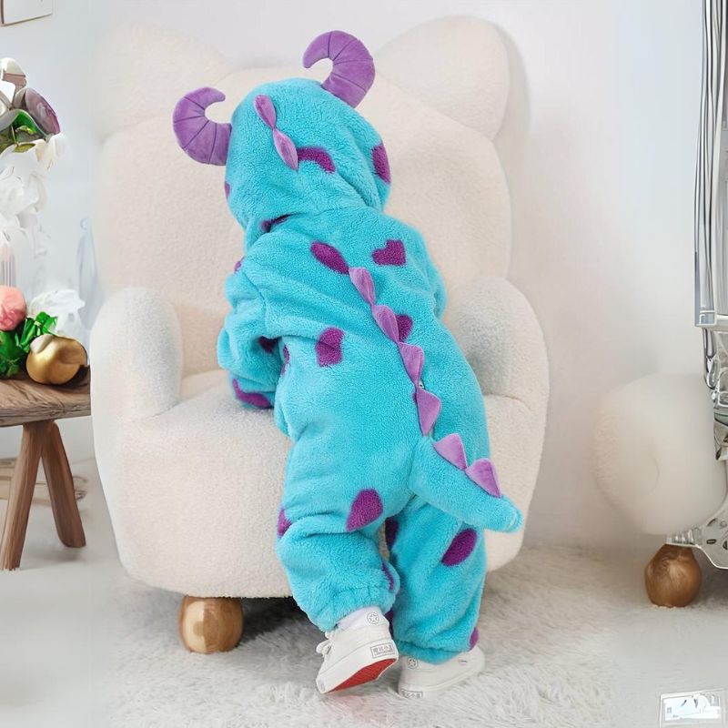 Animal Baby Overall – Fluffy Comfort with Zipper Access