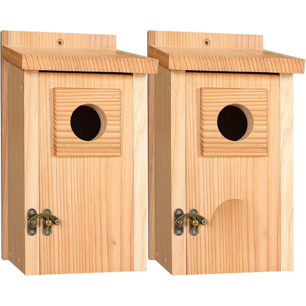 Wood Nesting House for Blue Jays, Swallows, and Small Birds