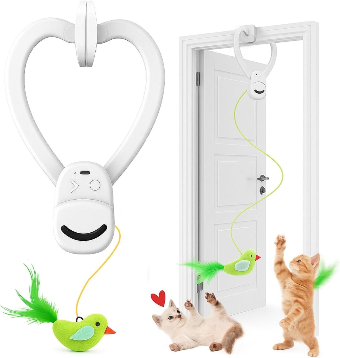 Motion-Activated Bird Toy for Indoor Cats