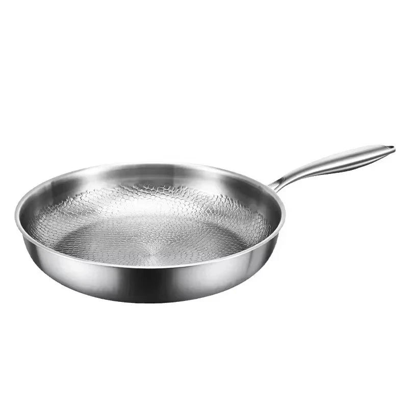 Titanium Hammered Non-Stick Frying Pan for Induction Cooktops and Modern Kitchens
