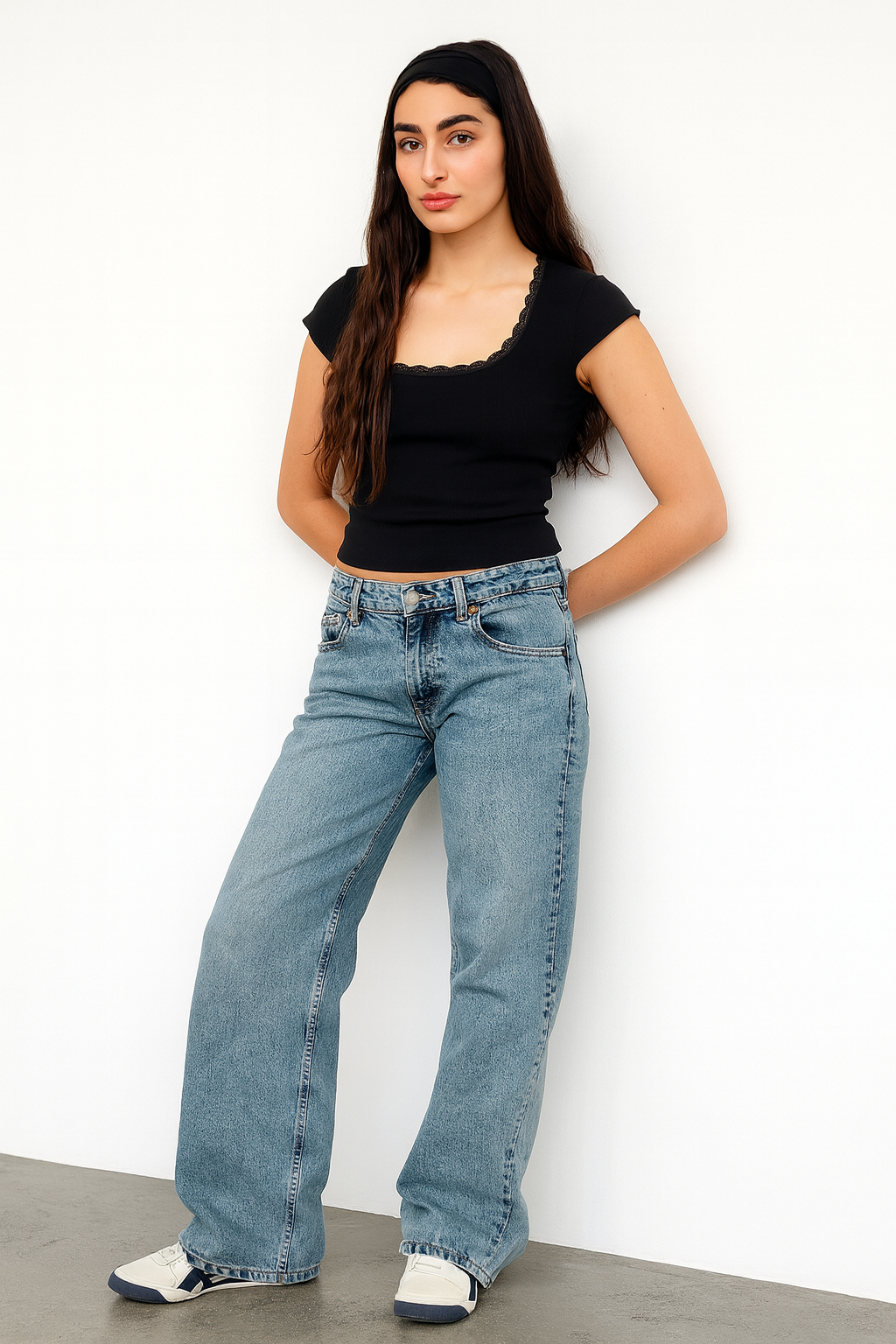 Women's Casual Low Rise Baggy Fit Jeans | Relaxed Fit