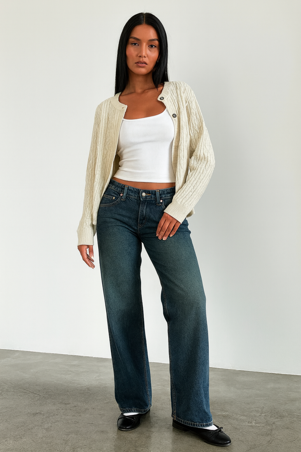 Women's Casual Low Rise Baggy Fit Jeans | Relaxed Fit