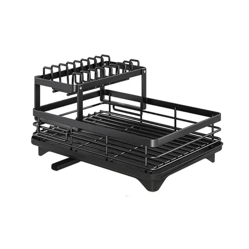 Foldable Stainless Steel Dish Rack - Space-Saving Design for Modern Kitchens