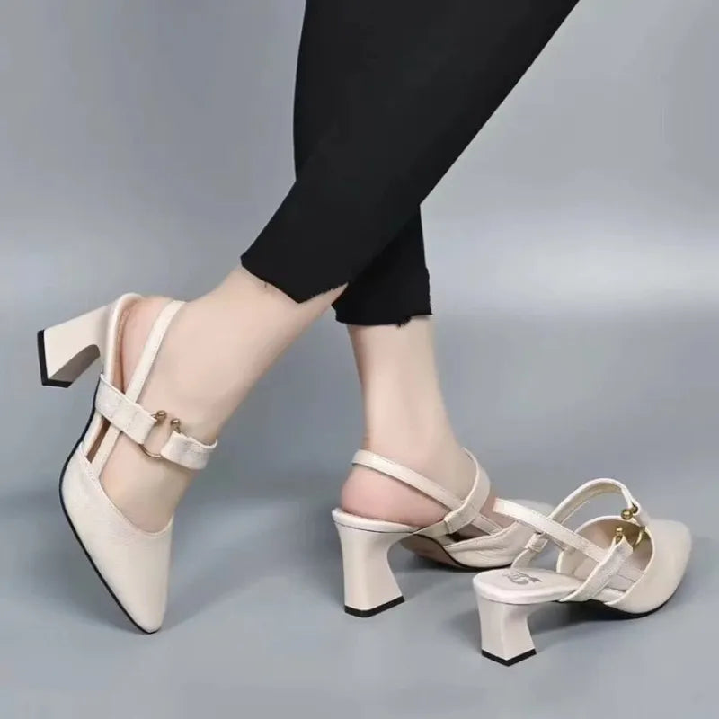 Women's One-strap Heels | Thick