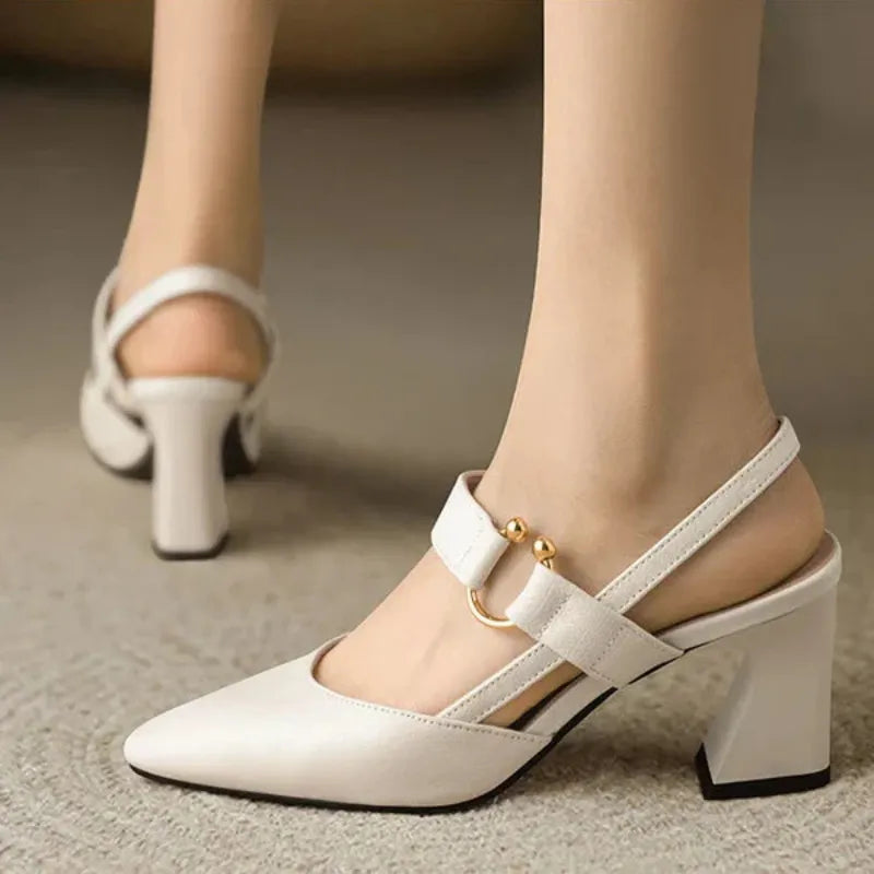 Women's One-strap Heels | Thick