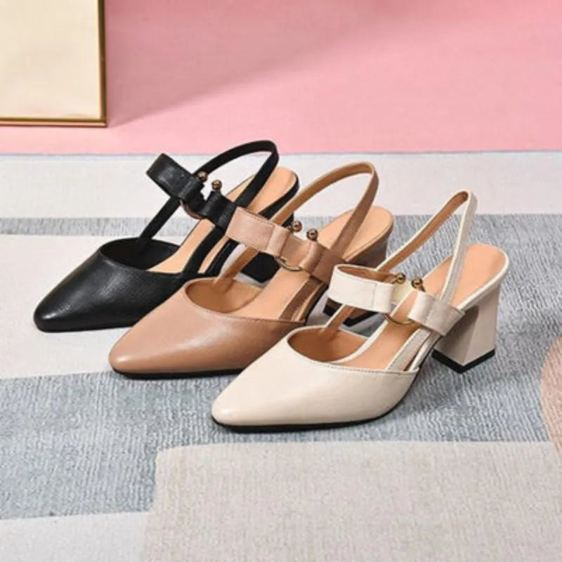 Women's One-strap Heels | Thick