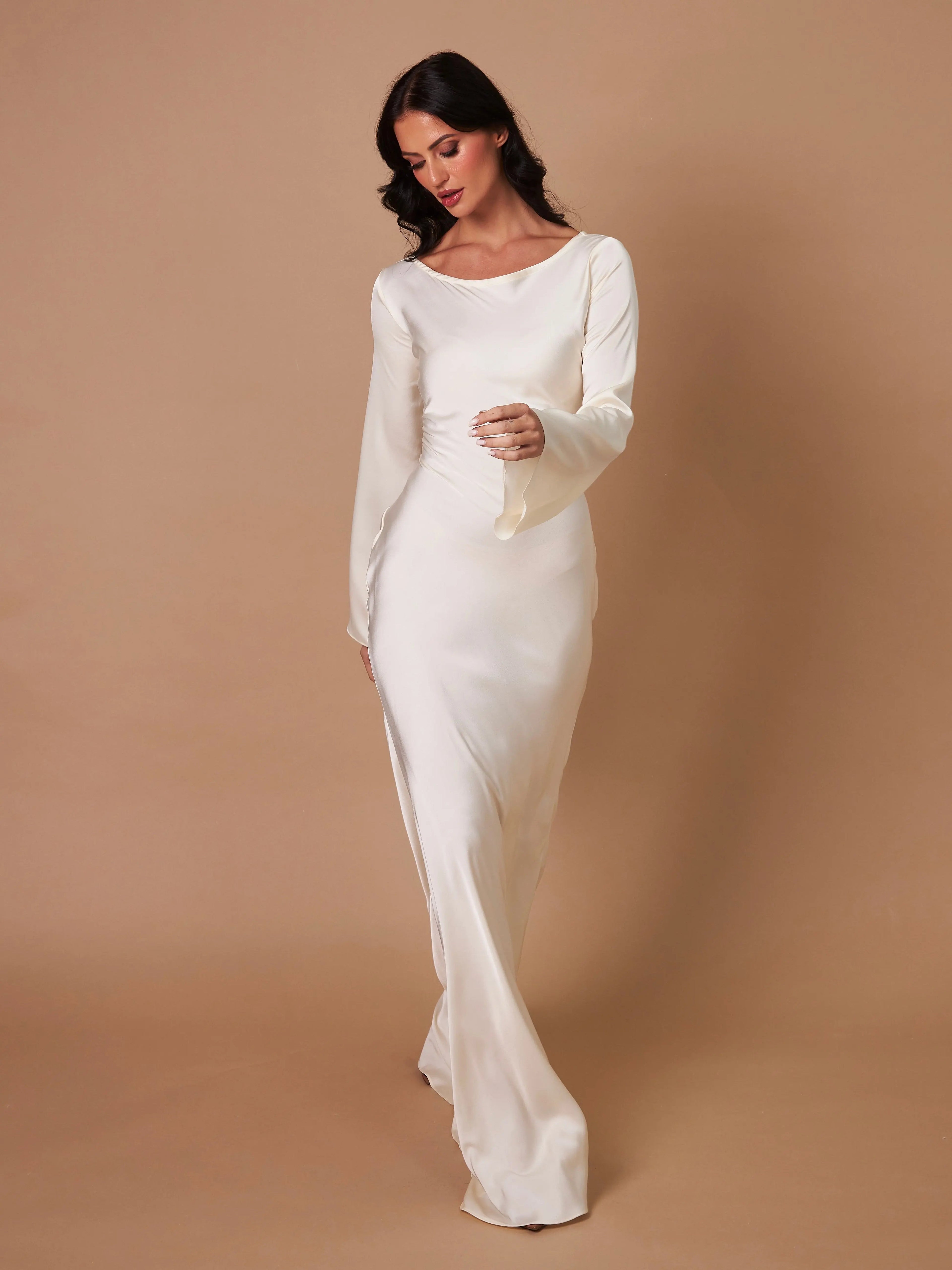 Women's Mermaid Style Wedding Guest Dress | Maxi