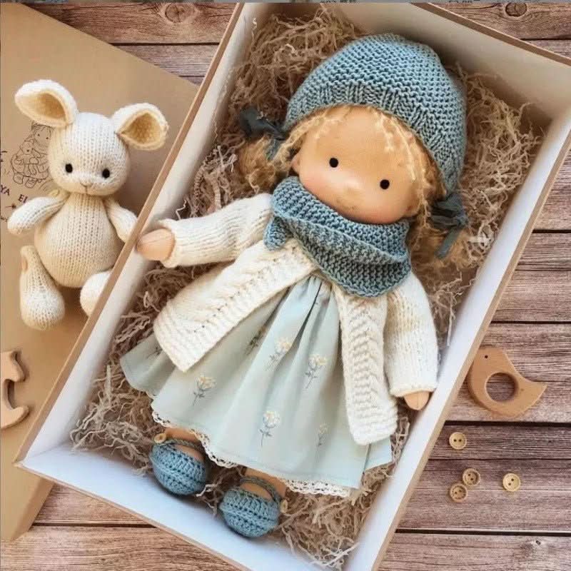 Handmade Cotton Waldorf Doll for Creative Play