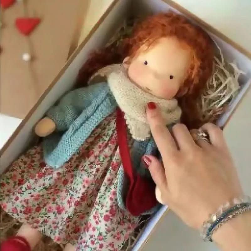 Handmade Cotton Waldorf Doll for Creative Play