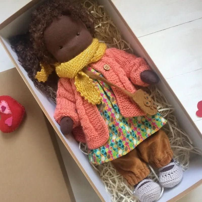 Handmade Cotton Waldorf Doll for Creative Play