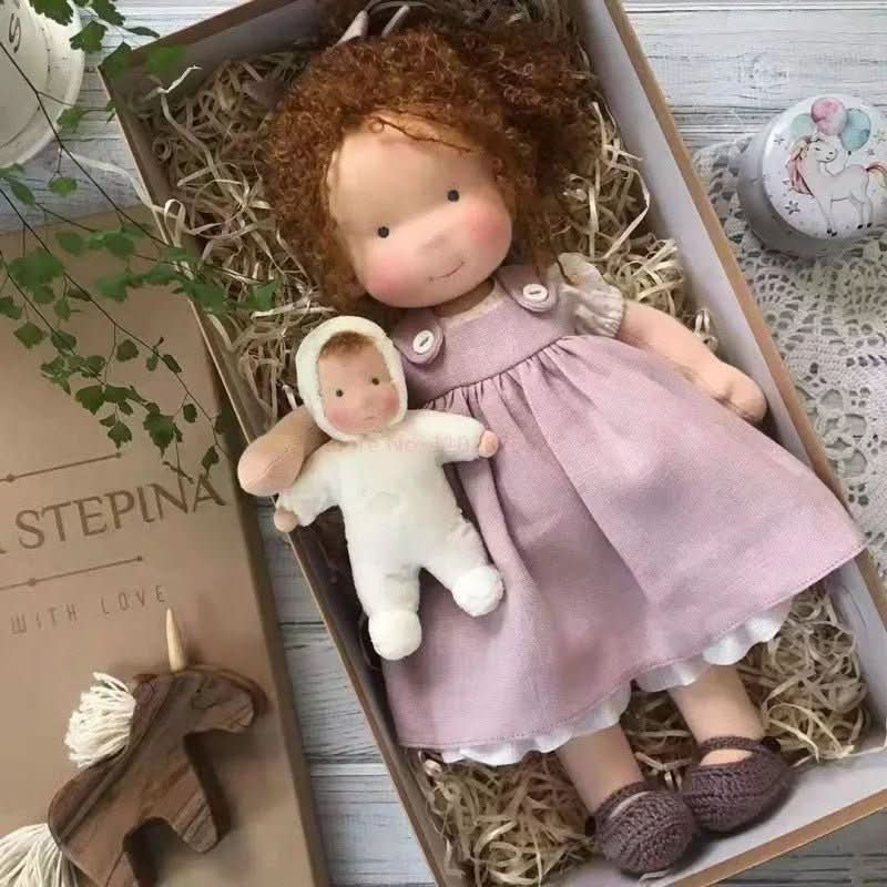 Handmade Cotton Waldorf Doll for Creative Play