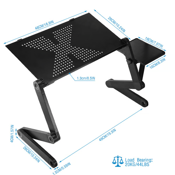 360-Degree Ergonomic Laptop Stand for Healthy and Flexible Work