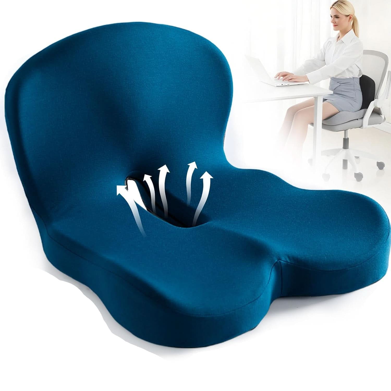 Premium Memory Foam Cushion for Enhanced Posture and Comfort