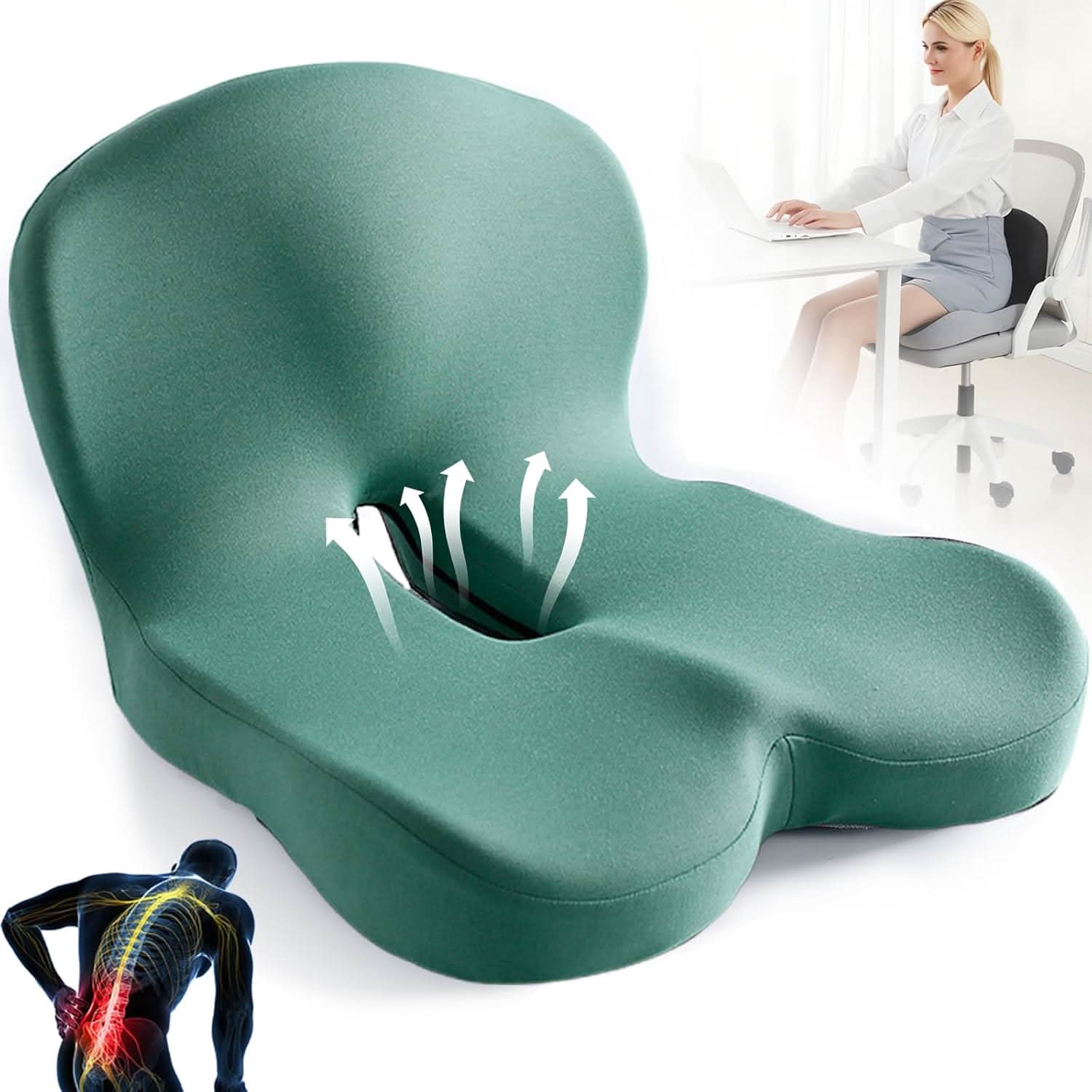 Premium Memory Foam Cushion for Enhanced Posture and Comfort