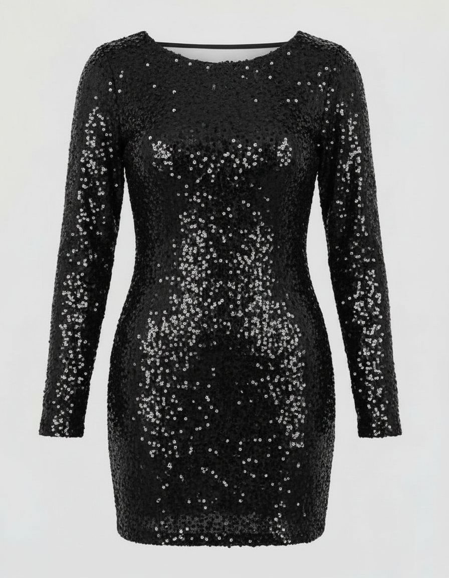 Women's Long Sleeve Festive Dress | Mini