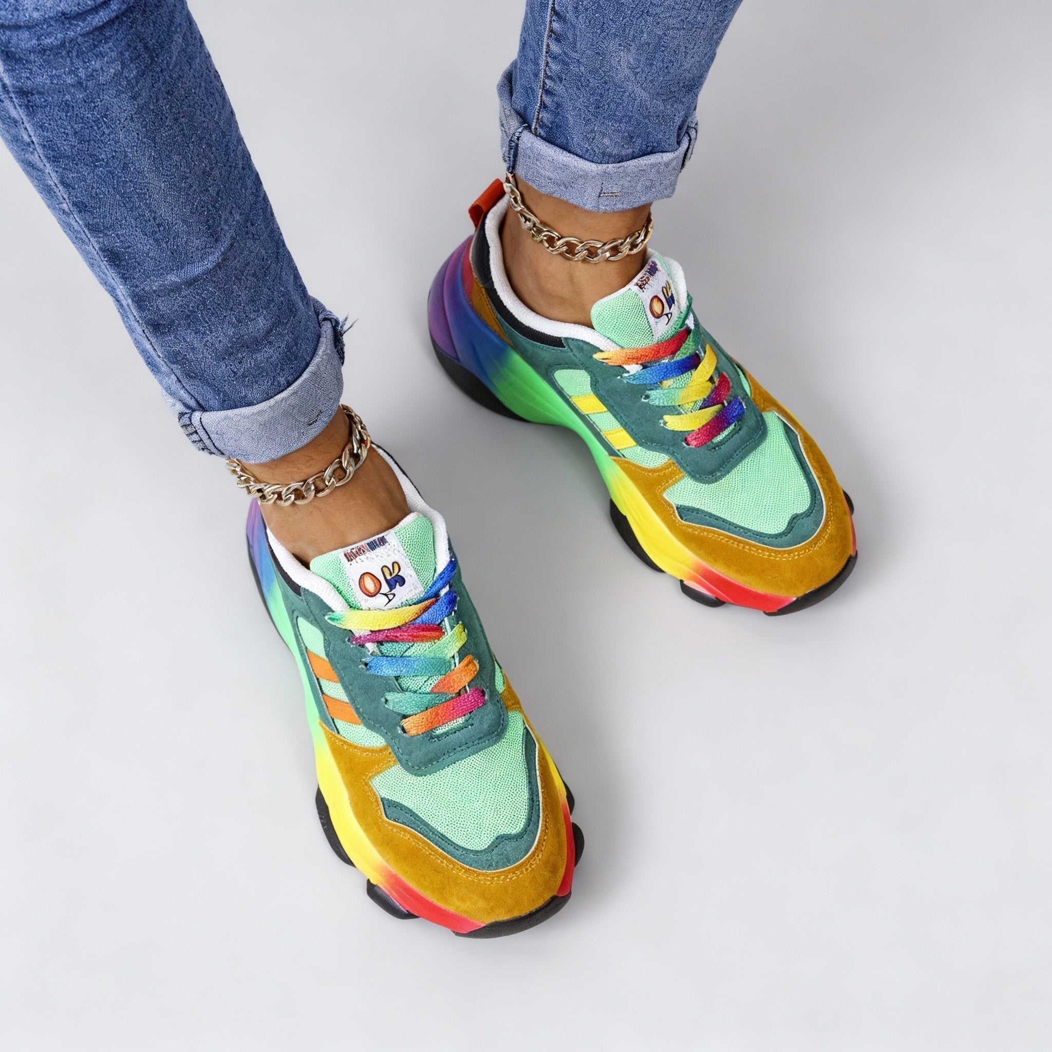 Women's Sporty Colorful Sneakers | Platform